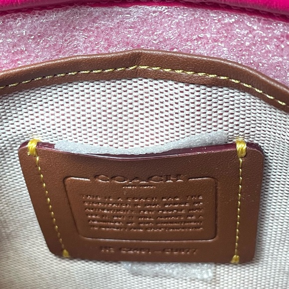 ❌SOLD❌ New Coach Tabby Quilted Backpack Dragonfruit Shoulder Bag - Hot Pink - Picture 6 of 15